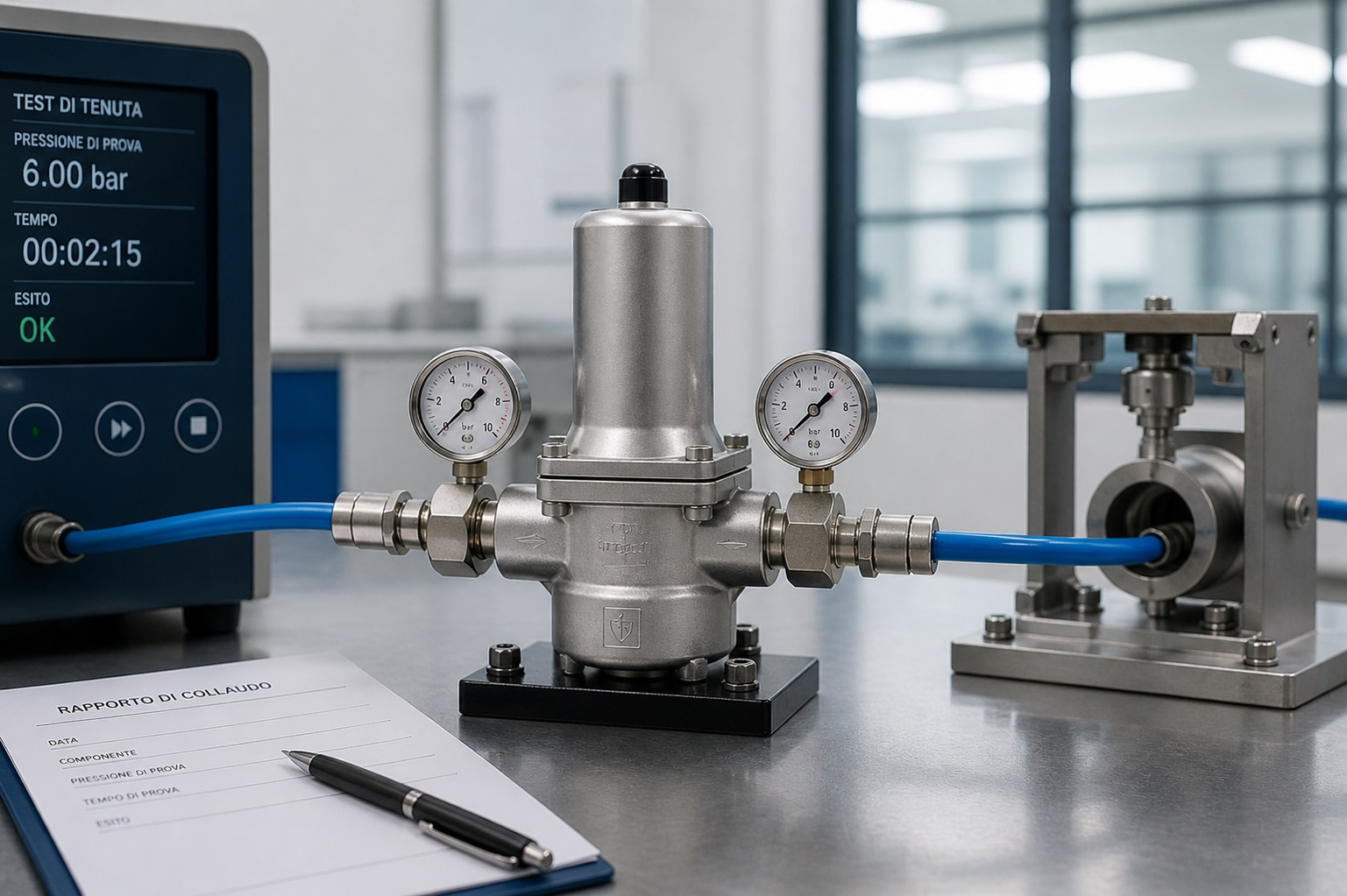 Riduttori per test pneumatici di tenuta e collaudo
