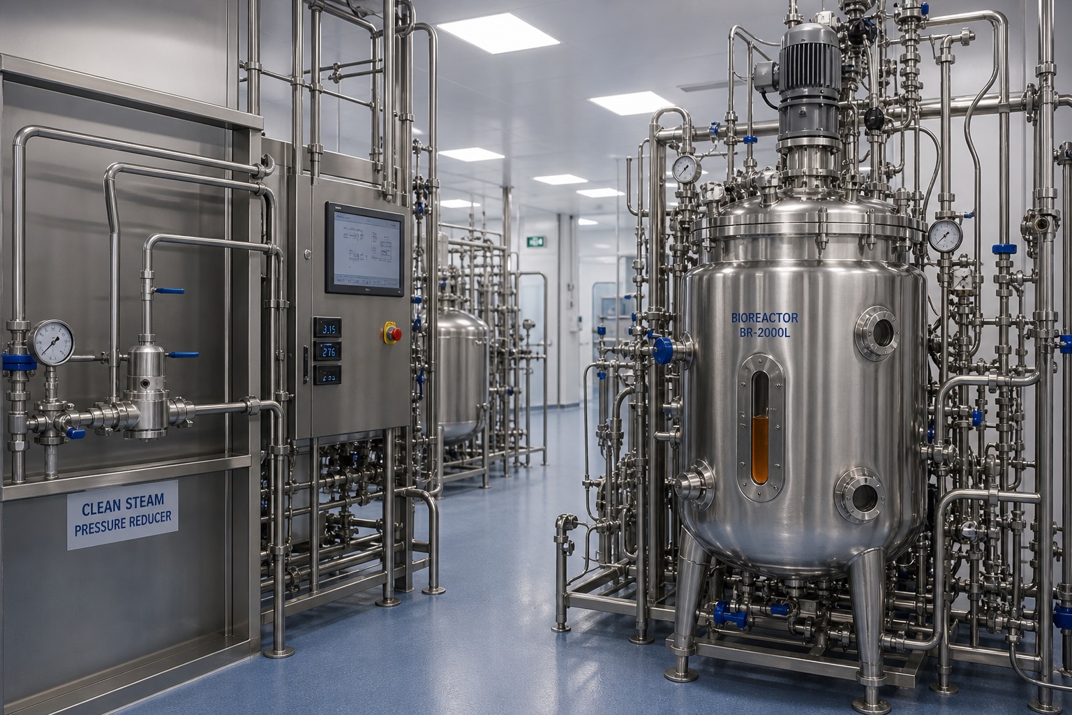Bioreattore per produzione biopharma e fermentazione