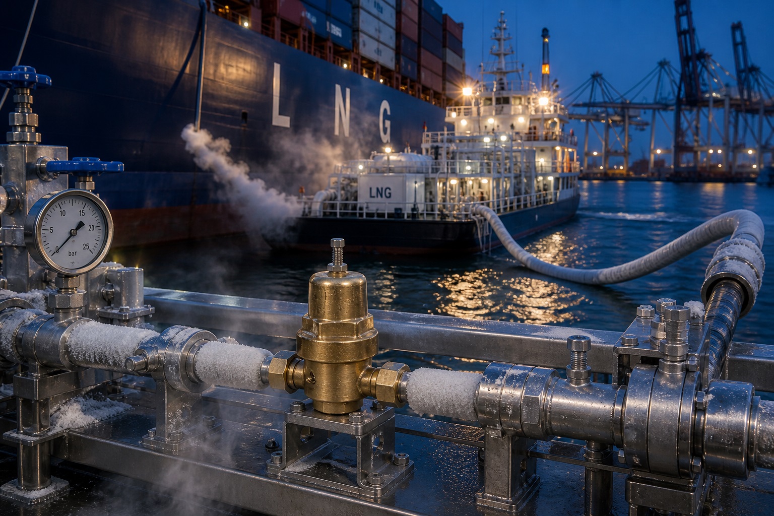 Bunkering LNG navale per navi alimentate a gas naturale