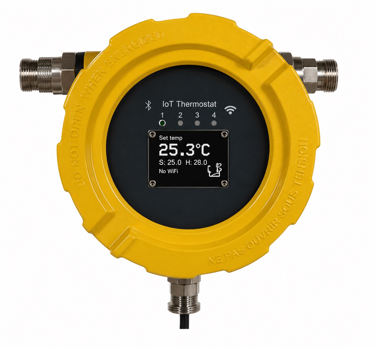 Controllore elettronico ATEX IoT in custodia antideflagrante Ex d con WiFi e Bluetooth