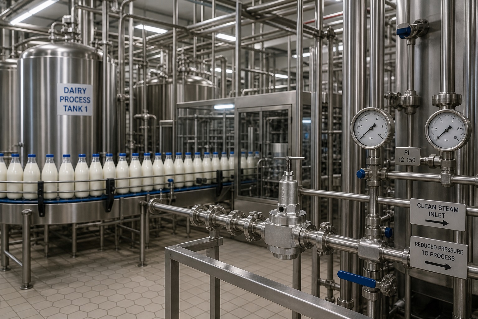 Linea di processo dairy food beverage industria alimentare