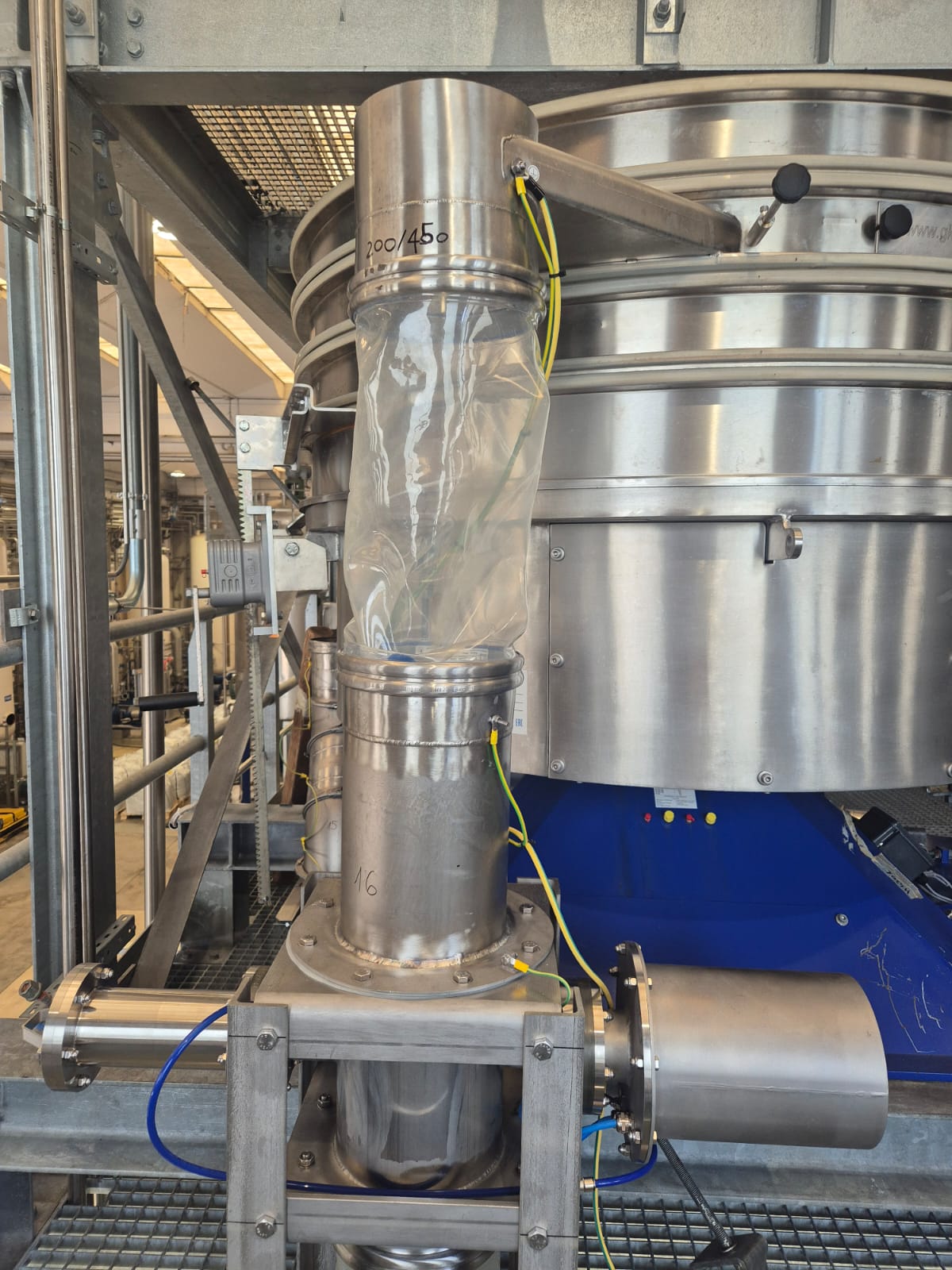 DYNAsize installato sotto tumbler screener nell'impianto SICIT