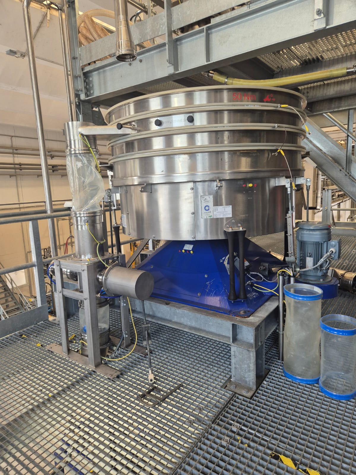 DYNAsize installato sotto tumbler screener presso SICIT