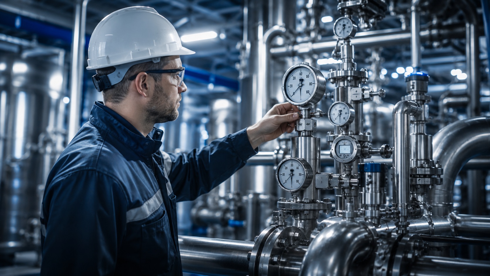 gamma di manometri industriali con configurazioni diverse