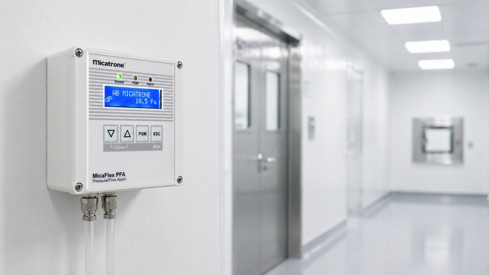 installazione pfa in reparto sterile con relè di allarme