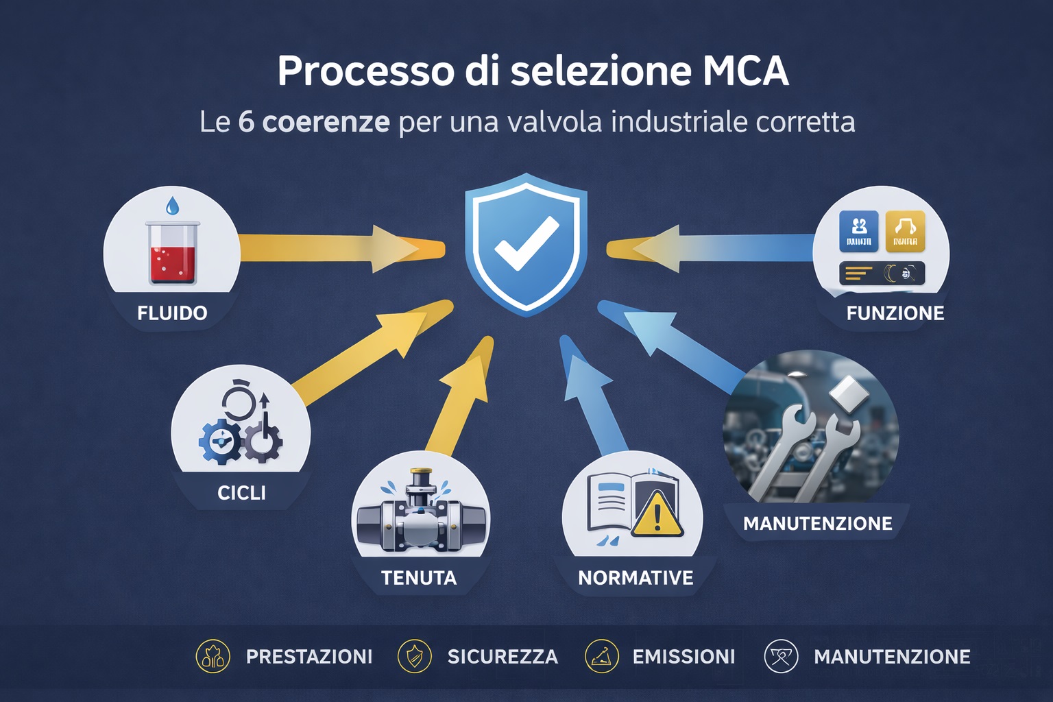 processo di selezione valvole mca