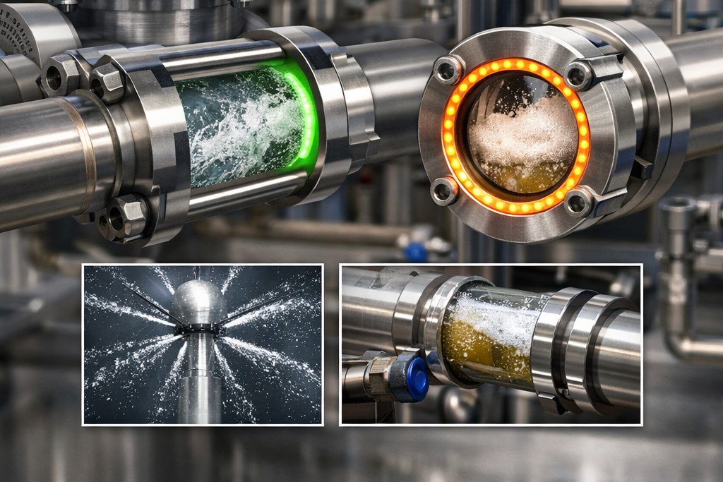 specole visive per skid e circuiti CIP