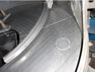 serbatoio aggregati centrale betonaggio con sensore microonde a contatto diretto